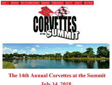 Tablet Screenshot of corvettesatthesummit.com